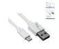 Preview: USB 3.1 Cable Type C - 3.0 A , white, Box, 1m Dinic Box, 5Gbps, 3A charging